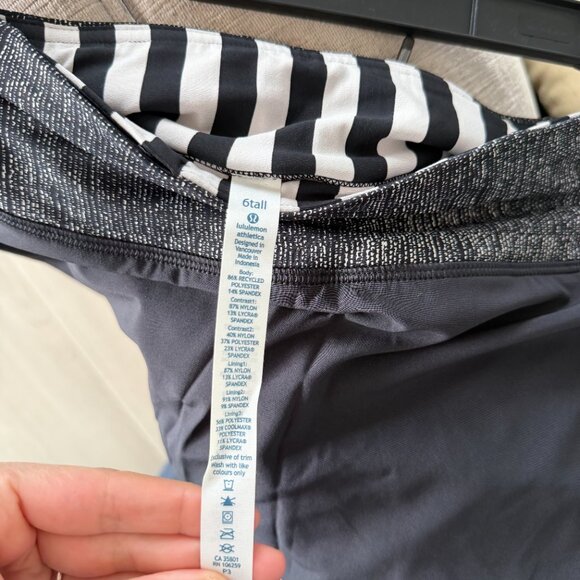 *Brand New* Discontinued style Lululemon Run Pace Setter Skirt Black 6 Tall NWT - Picture 8 of 8